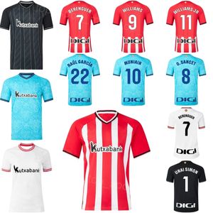 2023-24 Club Team 9 Williams Soccer Jersey 12 Guruzeta 6 Vesga 8 Sancet 17 Berchiche 3 Vivian 4 Paredes 7 Berenguer 10 Muniain 18 de Marcos Football Shirt Kits Bierbae