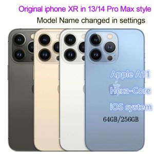 Telefono originale Apple iPhone XR sbloccato in stile 14 pro max o 13 pro max da 6,7 pollici con scatola 14promaxAspetto della fotocamera Smartphone ROM 4G RAM 64 GB 128 GB 256 GB