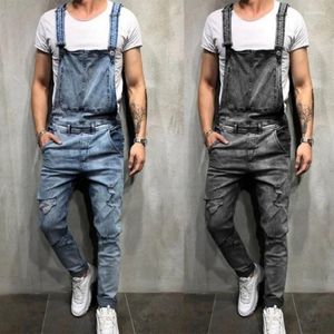 Jeans da uomo Tuta in denim strappato slim fit da uomo Tuta in cotone di marca da uomo Pantaloni hip-hop da strada cool dritti da uomoUomo