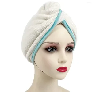 Towel High Quality Thick Microfiber Coral Fleece Hair Turban Suitable For Drying Long