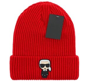 New Beanie Skull Caps Marca de Luxo Americano Karl Chapéu Beanie Chapéu De Malha Designer Cap Homens Mulheres Chapéus Equipados Unissex Cashmere Letras Casual Skull Caps Outdoor A1