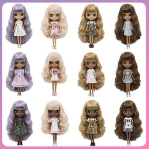 Dockor isiga dbs blyth 1/6 docka Joint Body 19 Joints Body 30cm Doll Shiny Light Skin Tan Skin Dark Hud Diy Make Up Special Price Gifts 231023