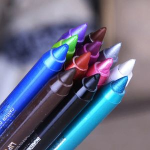 Cień do powiek 1pc moda Kobiety długotrwałe oko ołówek Pigment biały kolor wodoodporny eyeliner Pen Kosmetics Makeup Narzędzia M1LIP1291 231023