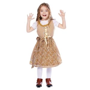 Halloween Costume Women Designer Cosplay Costume Halloween Party Costume Munich Beer Festival Floral Dress Stage Performance Bavarian Traditional Costume