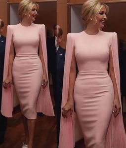 Mother Of The Bride Pink Mother's Dresses Plus Size Custom Zipper Lace Up Straight New O-Neck Sleeveless Chiffon Pleat Formal Tea-Length