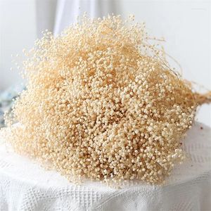 Dekorativa blommor Baby's Breath Dry Flower Bouquet For Mother Friends Gift Natural Gypsophila grenar Bröllop Hem Rum Dekor Diy Wreath