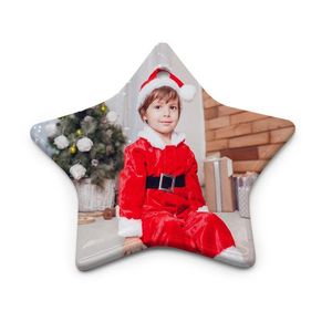 7 Style Sublimation Blank White Ceramic Pendant Creative Christmas Ornaments Decorations Heat Transfer Printing DIY Crafts Valentine 12 ll