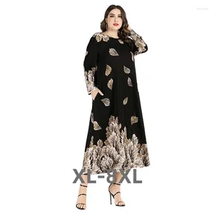 Abiti taglie forti Elegante abito da sera sexy abito lungo manica O collo per donna donna 3xl 4xl 5xl 6xl