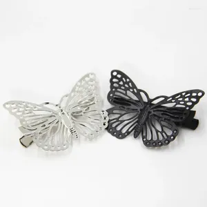 Hair Clips 2023 Time-limited Tin Alloy Coroa Europe And The Hairpin Hollow Out Golden Butterfly Product Cf158 Bride's Headdress