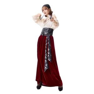 Halloween kostym kvinnor designer cosplay kostym vuxen cosplay spela kostym halloween lekplats spela kvinnlig pirat kostym kostym