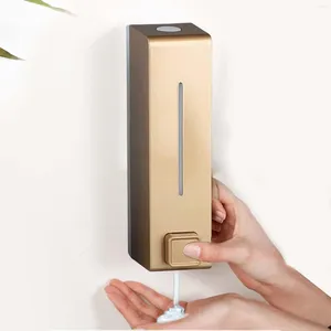 Liquid Soap Dispenser El Manual Press 600 ml Single Head Wall-Moned Hand Sanitizer Bottle Shampoo Dusch Dew Home Suppile