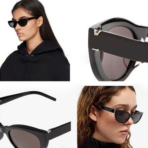 Sonnenbrille Mode Katzen Eye Sonnenbrille Womens Classic Large Frame Sonnenbrille Damen Mode Outdoor Gläser Sonnenbrillen UV400 mit Box Sl M115