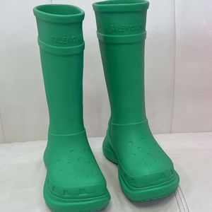 Ботильоны balenciashoes Rainboots Красные резиновые сапоги на толстой подошве, водонепроницаемые, противоскользящие, утолщенные GALDL