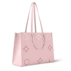 Классическая сумка-тоут, сумка Onthego с тиснением и цветочным принтом, сумки через плечо, кошелек, клатч из натуральной кожи, большая вместительность, женская сумка-тоут, 2023
