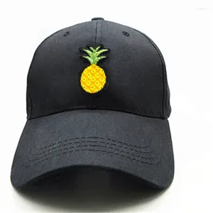 Top Caps 2023 Ananas Nakış Pamuk Beyzbol Kapağı Hip-Hop Erkekler ve Kadınlar İçin Ayarlanabilir Snapback Şapkaları 134