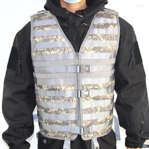 Охотничьи куртки, военная тактическая камуфляжная жилетка Molle, боевая уличная одежда CS для стрельбы, черная