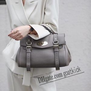 Mulberries Designer Women Alexa Tote Luxury UK Brand Envelope Messenger Bag äkta läderbruna axelväskor Grossbody Handgjorda flätade totes