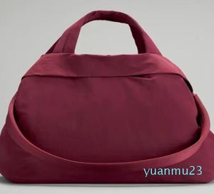 Bolsa de alta qualidade para ioga, bolsa de ombro inclinada, cor sólida, tênis, yoga, fitness, nylon, bolsa de armazenamento à prova d'água com logotipo