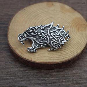 Brooches SanLan Norse Vintage Odin'S Wolf Brooch Father Day Gift