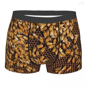 Underpants Bee Honeycomb Breathbale Panties Man Underwear Comfortable Shorts Boxer Briefs