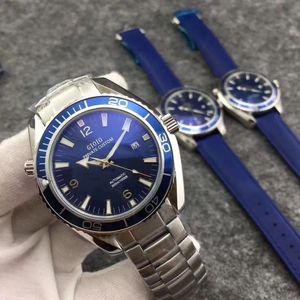 Mens Automatic Mechanical Watch Black Blue Luminous 12