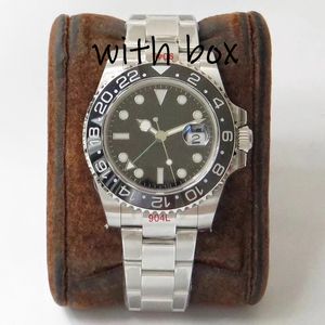 Zegarek męski Wysokiej jakości 40 mm zegarek Automatyczny ruch mechaniczny 904L Stal nierdzewna Luminous Sapphire Fashion Watch Prezent Tani zegarek