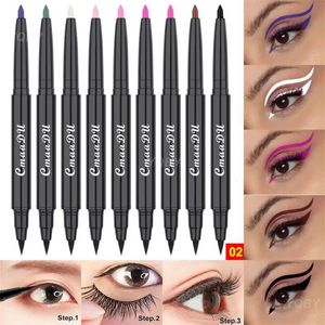 Sombra de olho Cor Matte Eyeliner Gel Lápis Kit À Prova D 'Água de Longa Duração Não Smudge Maquiagem Líquido Liner Pen Creme Cosméticos 231023