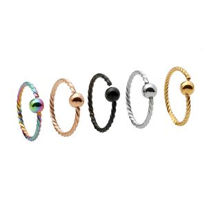 Кольцо-гвоздик 50 шт. 20 г, кольцо для бровей/носа/уха/губы BCR, ювелирные изделия для пирсинга, серьги, спиральное кольцо на козелок 231020
