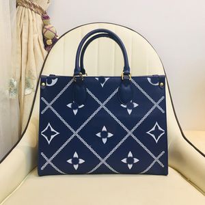 Классическая и популярная сумка Ontogo, высококачественная сумка для покупок, модная женская сумка, кожаная роскошная сумка на плечо, сумка с тиснением, большая вместительная сумка