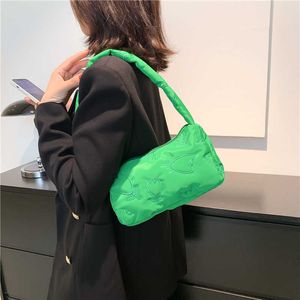 Shoulder Bags Cotton Clothe Embroidered Flower Bag Fashionable Foreign Colored Underarm