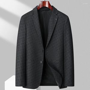 Men's Suits 2023 Autumn And Winter Thousand Birds Multi-style Suit Jacket Young Trend Knitted Elastic No-iron Casual Men