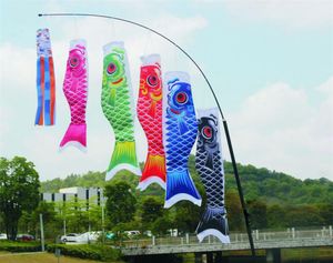 Koinobori Koi Nobori Carpa Maniche a vento Stelle filanti Pesce colorato Bandiera Decorazione Med Fish Aquilone Bandiera appesa Decorazione da parete 40 cm 55 cm 70 cm 19788976