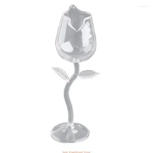 Wine Glasses 100ml Fancy Red Goblet Exquisite Rose Flower Shape Cocktail Fashion Elegance Convenient To Use Durable