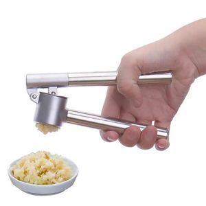 Fruit Vegetable Tools 1pc High Quality Garlic Press Multiuse Creative Stainless Steel Crusher Chopper Kitchen Home Supplies 231023