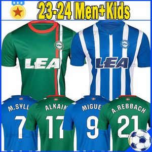 2023 2024 Футбольные майки Депортиво Алавес JOSELU Alaves camisetas de futbol 23 24 EDGAR L.RIOJA WAKASO PERE PONS Laguardia LUCAS футбольная рубашка Мужская униформа детские комплекты