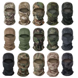 Bisiklet Kapakları Maskeler Taktik Kamuflaj Balaclava Hat Tam Yüz Maskesi Kayak CP Avcılık Baş Boyun Kapağı Kask Astar Kapağı Askeri Erkekler Scarf 231023