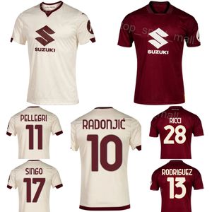 2023 2024 Club Team Torino Fußballtrikot 10 RADONJIC 91 ZAPATA 13 RODRIGUEZ 19 BELLANOVA 28 RICCI 16 VLASIC 11 PELLEGRI 4 BUONGIORNO 8 ILIC Fußballtrikot-Kits Sport