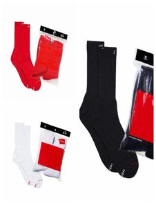 Kobiety Dziewczęce Skarpetki List Mody Black White Red Socks Pończochy Bawełniane sport