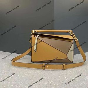 High-End Brand Geometry Bag Women's Handbag Wallet Ny äkta läder lapptäcke Tote Bag Classic Cowhide stor kapacitet Handhållen Single Shoulder Crossbody Väskor