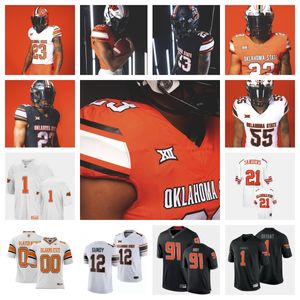 Oklahoma State Cowboys Football Jersey 67 Cole Birmingham 4 Nickolas Martin 2 Korie Black 88 Landon Dean 24 Dekelvion Beamon 81 Camron Heard 91 Jaedon Foreman