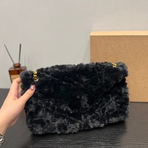 Women Handbag Chain Bag Plaid Flap Designer Bags Luoluo Fur Shoulder Bag Gold Chain Leather Double Letter Solid Color Buckle Square Messenger Bag