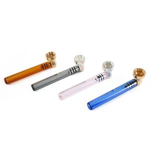 Glass pipe with diamonds metal bowl display for water bong tobaccom oil burner pipes Smoke accessories Irmdk