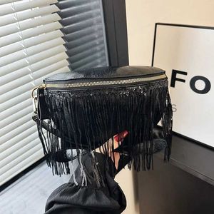 Cross Body Black Tassel Design damska torba Chester's Cross Body Bor Bor Body 2023 Nowa damska torba z talii Fanny Bag Pony Bagcatlin_fashion_bags