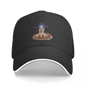 Ball Caps Baseball Cap für Männer Frauen Blue Mushroom Girl Cottagecore Whimsigoth Shirt und andere Sonnenschutz Hut Geburtstag