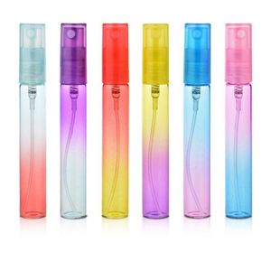 Bunte nachfüllbare Sprühflaschen 4 ml 8 ml Mini tragbare Farbverlauf tragbare Parfüm Duftflasche leere Kosmetikbehälter für Essent Tngb