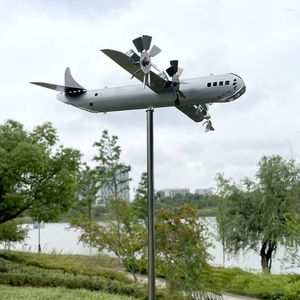 Garden Decorations Super Fortress Metal Wind Spinner Iron Windmill Outdoor Sculpture Yard Cool Decoration Energy GD02