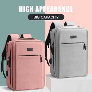 Laptop Bags Laptop bag 15.6Inch Usb Backpack School Bag Rucksack 16 17.3Inch Backbag Travel Daypack Male Leisure Backpack Mochila Women Gril 231019