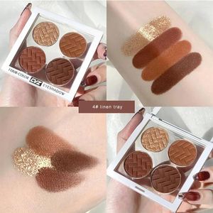 Ögon Shadow Eyeshadow Palette Pearly Matte Glitter Shiny Pigments Highlighter Net Red Live Earth Color TSLM1