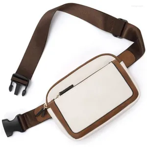 Midjepåsar Fashion Fanny Packs Crossbody Bag Women's Chest Outdoor Sports vandring Sling Telefonpåse med justerbar rem