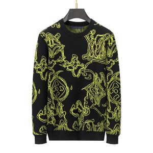 Europa Kvinnor och herrar Designer Tröjor Retro Classic Luxury Sweatshirt Men Arm Brev Broderi Rund hals Bekväm högkvalitativ Jumperw12